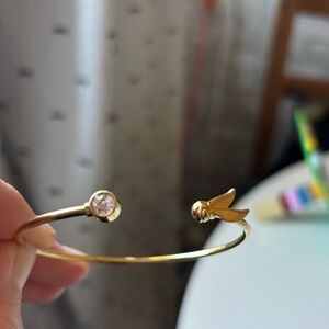 Golden Snitch bracelet with rhinestone. Brand new never worn! Subtle